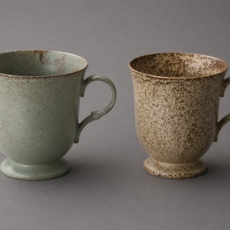 名品。越前　穴窯　フリーカップ　コーヒーやビール、ワインやお茶にも 越前焼】国成窯 珈琲碗皿（2客セット）福井の名店シリーズ「茶楽かぐや
