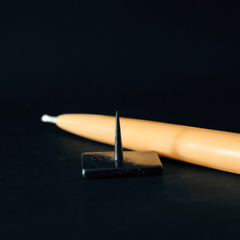 北大路魯山人 織部 南蛮人燭台 蝋燭立て 北大路魯山人 織部 南蛮人燭台