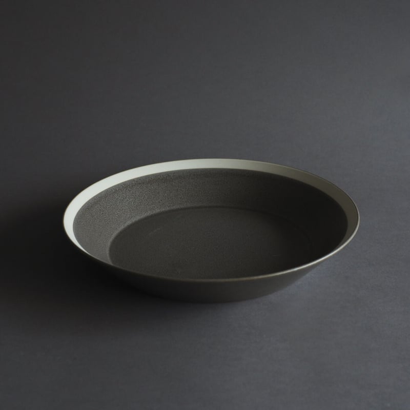 【新品未使用】石木文 グレー てふてふ皿 皿 プラスチックトレイ ニュアンスカラープラ皿 21cm グレー 363533