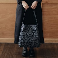 ダマスクデニムバッグ