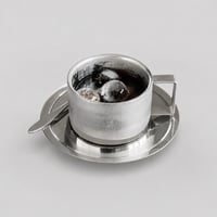 ステンレス コーヒーカップ＆ソーサー