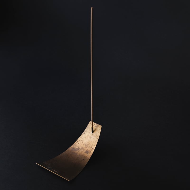 【新品未使用品】BRASS INCENSE STAND Brass Incense Holder - Gray Apple Market