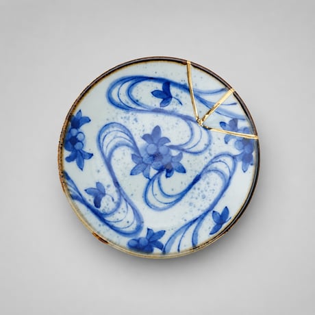 金継ぎ豆皿（φ104 × H17mm）