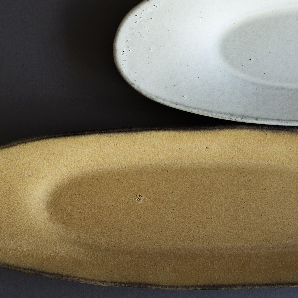 りあ　 3RD CERAMICS 楕円皿　Mサイズ　グリーン2枚 LEEマルシェ】3RD CERAMICS (サードセラミックス) 楕円皿Mを買い