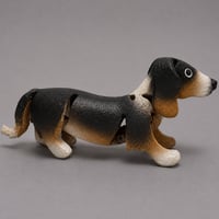 key ring / Dachshund Black