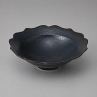 紺青 輪花小鉢