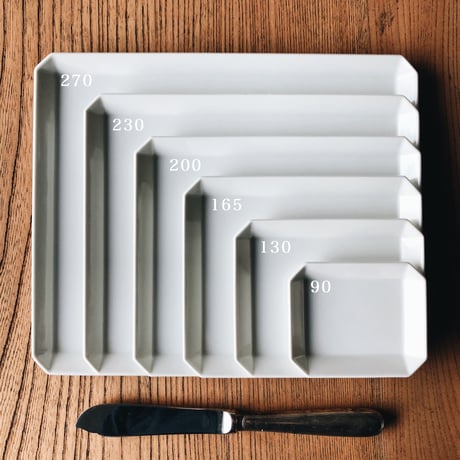 TY Square Plate（white）