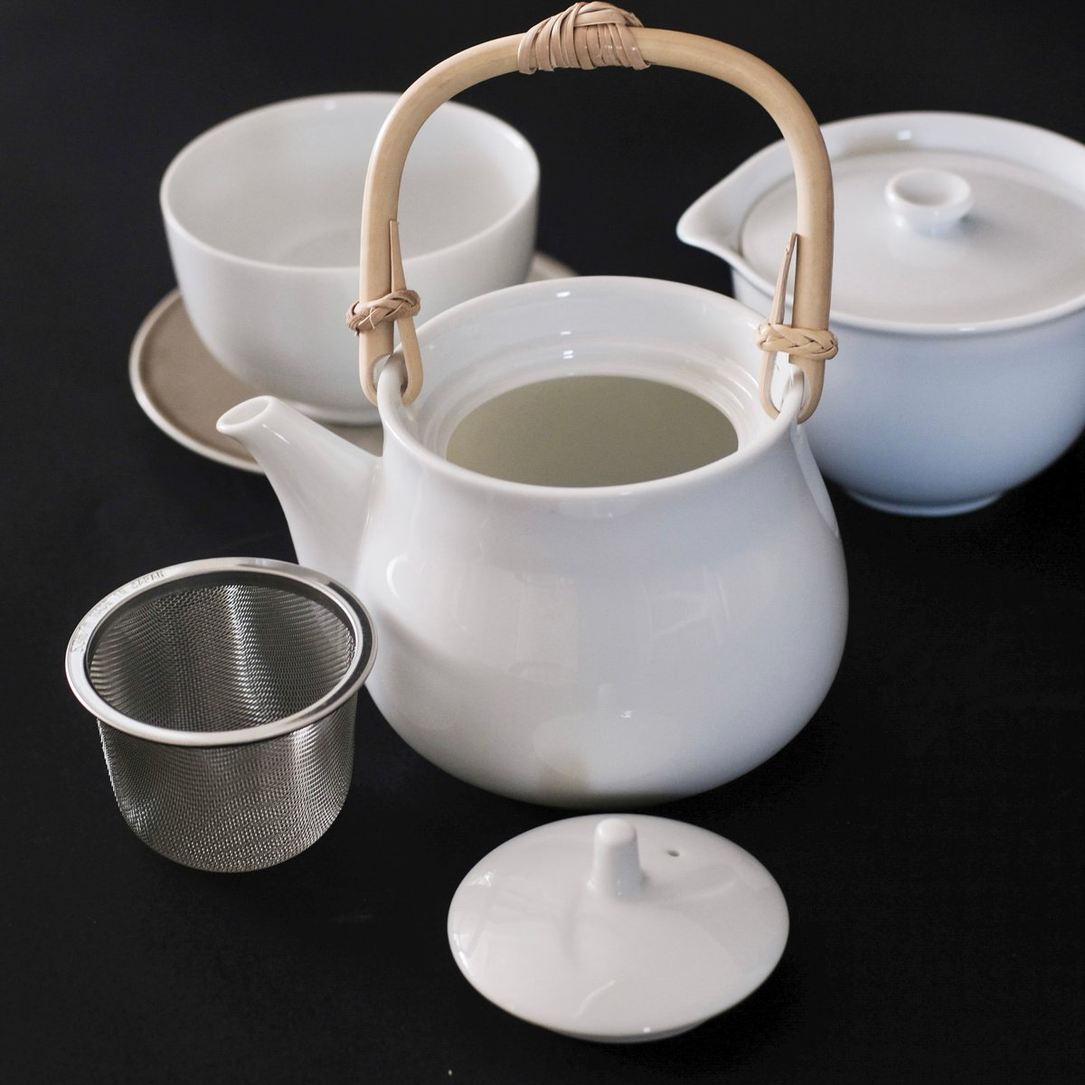 1ju1sai（一汁一菜‐いちじゅういっさい）土瓶 白磁 | 道具屋 nobori