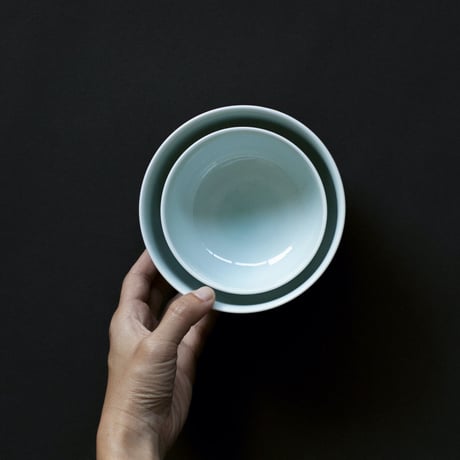 K12-4 瑞々 茶漬碗 青白