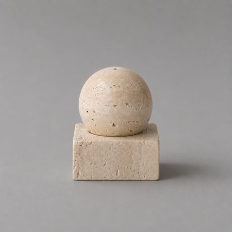 STONE INCENSE HOLDER   Ivory