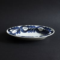 K31-2 OVAL PLATE 廻り花/ DAYS OF KURAWANKA