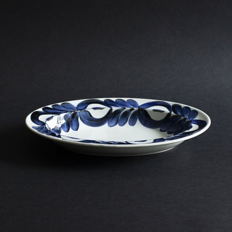 K31-2 OVAL PLATE 廻り花/ DAYS OF KURAWANKA