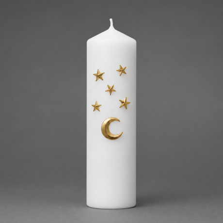 candle jewelry /  MOON & STARS