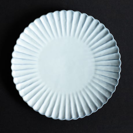 フランス 菊割皿　23.5cm