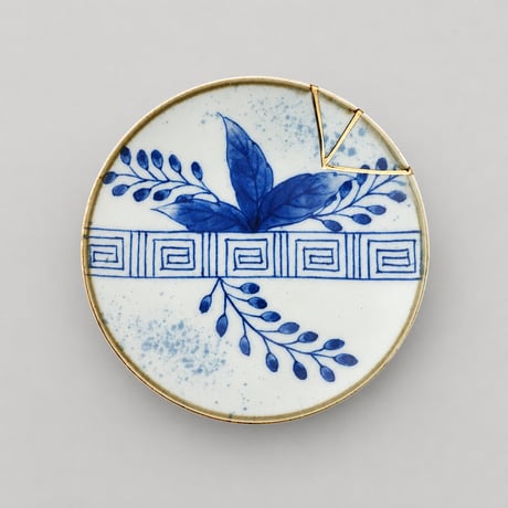 金継ぎ豆皿（φ104 × H17mm）