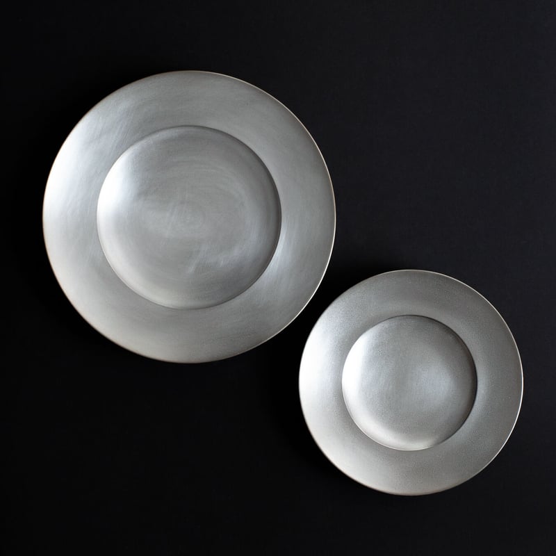 銀製の皿 Yamabuki - 銀彩 - オーバル皿