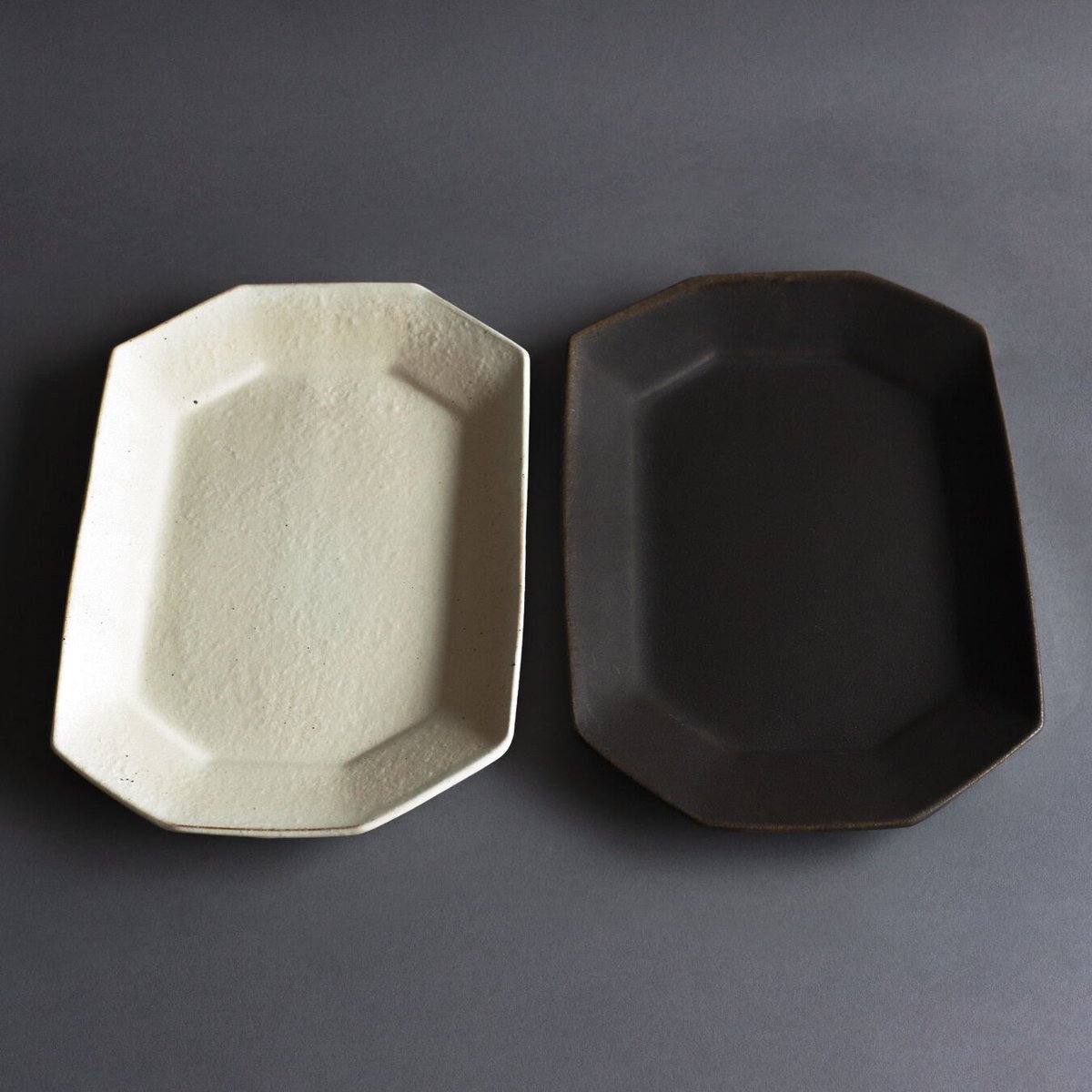 大嶺實清さんの八角プレート 沖縄県読谷村。 大嶺實清さんの「大嶺工房