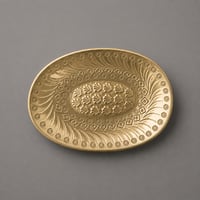 インドの真鍮トレイ Gold