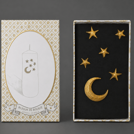 candle jewelry /  MOON & STARS