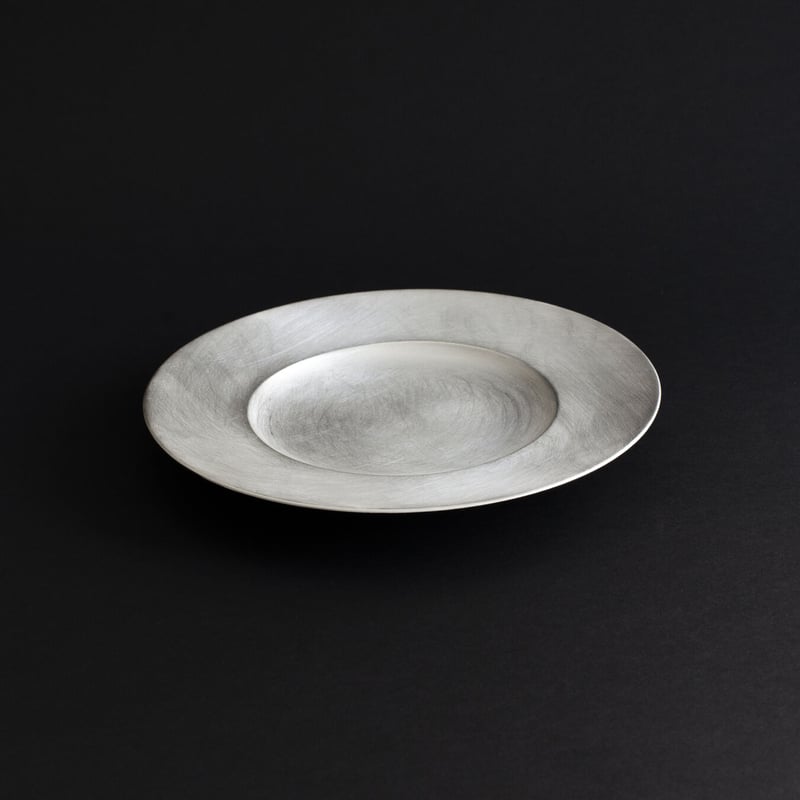 ラーゴ 7寸皿 銀彩 | 道具屋 nobori