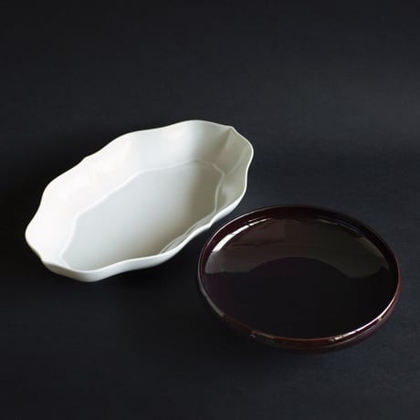 K8-2 つどい鉢 鉄鉢 赤飴釉
