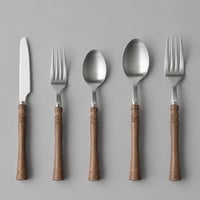 Turning wood cutlery