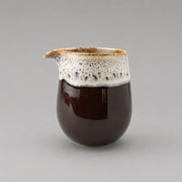 飴茶白唐津流し 片口酒器