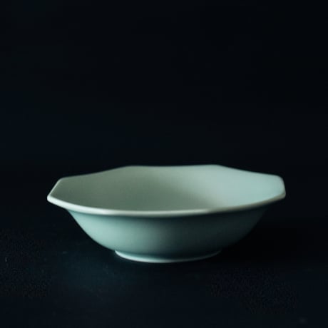H13-3 meimei-ware 14.5取鉢  八角（青磁）