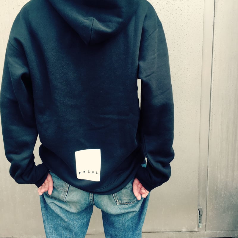 パxセxリ カタカナロゴ◉刺繍プルオーバーパーカー | pxsxl