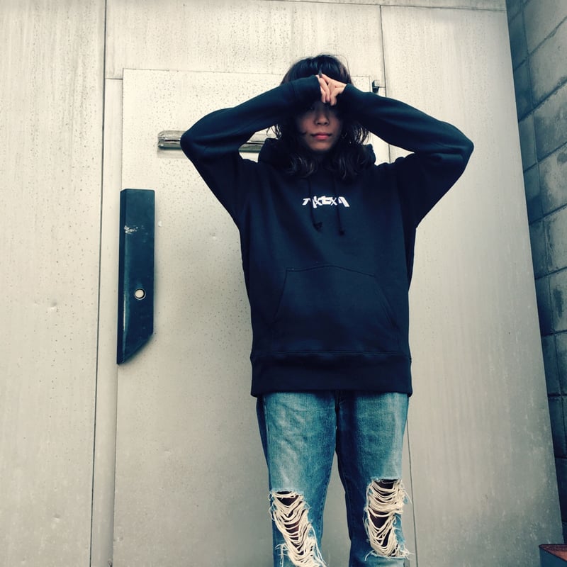 パxセxリ カタカナロゴ◉刺繍プルオーバーパーカー | pxsxl