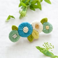 k.omono　fioret hair accessory   ヘアクリップ 　-blue-