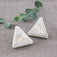 harishigoto  イヤリングキット　hikari × White