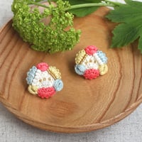 K.omono  hitotsubana  earrings　　　　　- colorful -　PHC-117-1