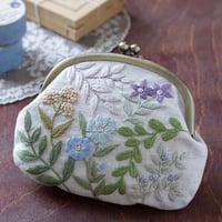 Marguerite　風にそよぐ野花のがま口 ーBLUEー　PHC-114-2