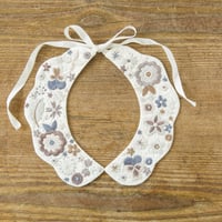 装う刺繍　身につける刺繍　材料セット　花いっぱいのつけ衿