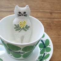 nekogao 刺繍ブローチ -ミモザ-　　　　　PHC-103-1