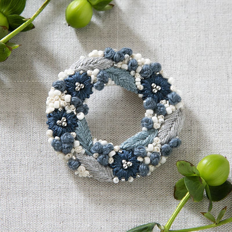 サコタカコ創作ビーズ織・リボンブローチ サコタカコ創作ビーズ織・リボンブローチ 【公式通販】