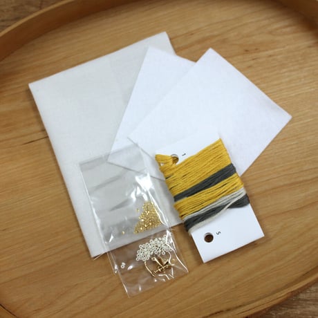 K.omono kakera earrings　yellow　PHC-085-2