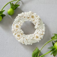 K.omono hanabatake ブローチ　white　PHC-084-1