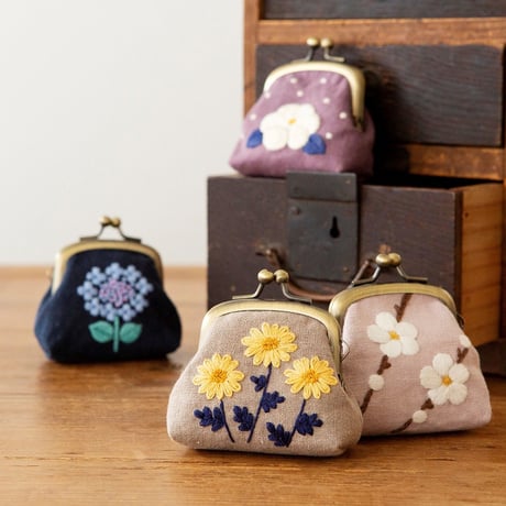 スミレソラ  大和撫子ながま口キット　菊