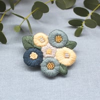 K.omono  floret  garden  ブローチ -blue-　PHC-118-2