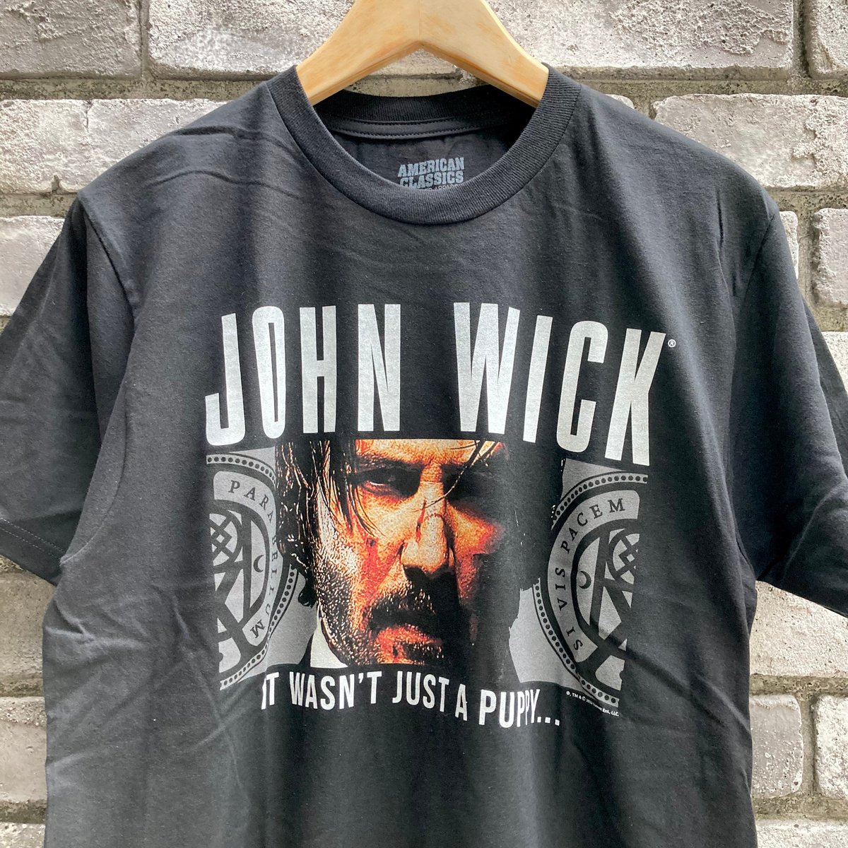 John Wick ジョンウィック キアヌ・リーブス Tシャツ (古着) レア】ジョン・ウィックJohn Wickキアヌ リーブスムービーT