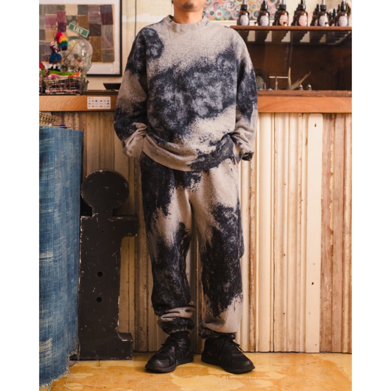 NOMA t.d.】 Hand Dye Twist Sweat Gray ノーマ ハンドダイ