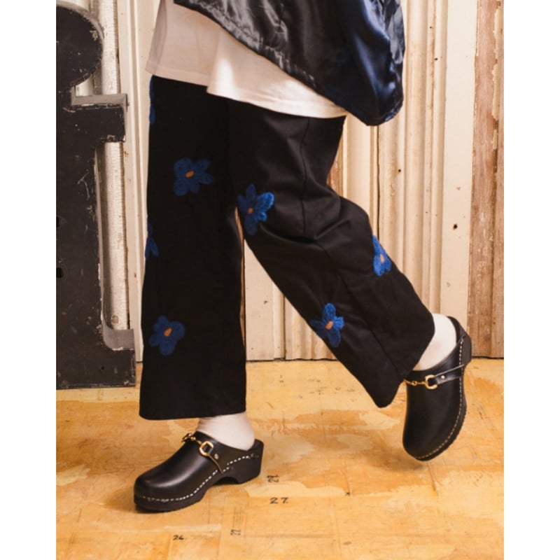 NoRemID 黒刺繍パンツ COLIMBO(コリンボ) ORIGINAL HARZ SOLDAT PANTS -W/REPELLENT