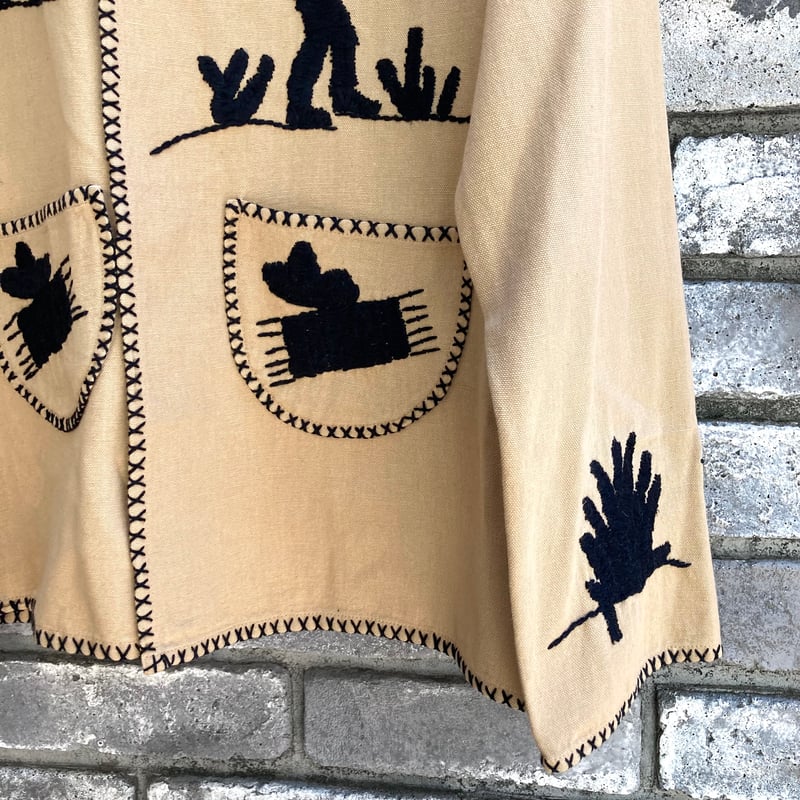 dahl'ia】 Mexican Jacket Beige ダリア メキシカンジャケット 手