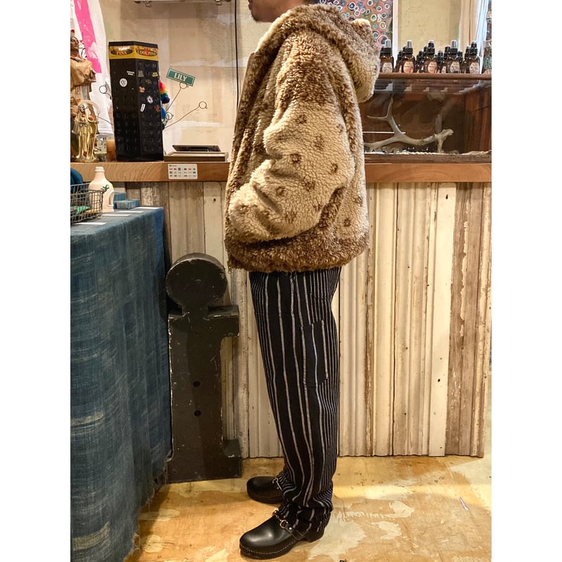NOMARHYTHM TEXTILE】 Stripe Double Knee Work Pa