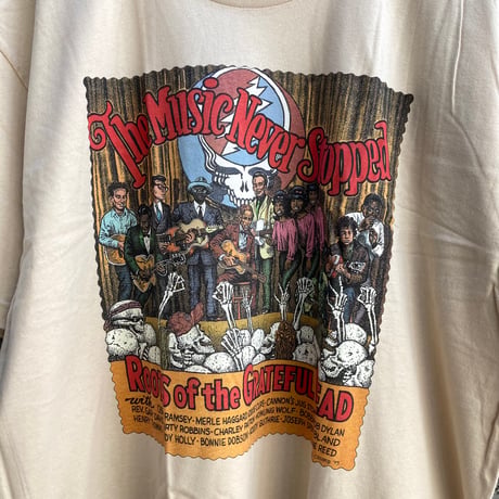 【ROBERT CRUMB】 THE MUSIC NEVER STOPPED Tee ロバートクラム