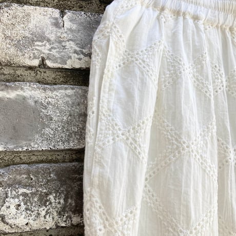 【dahl'ia】 Lace Pants White ダリア レース
