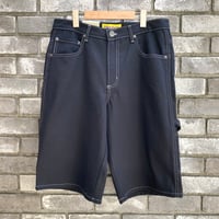 【NEO BLUE】 Baggy Carpenter Shorts Black ネオブルー デニム バギーショーツ Made in USA