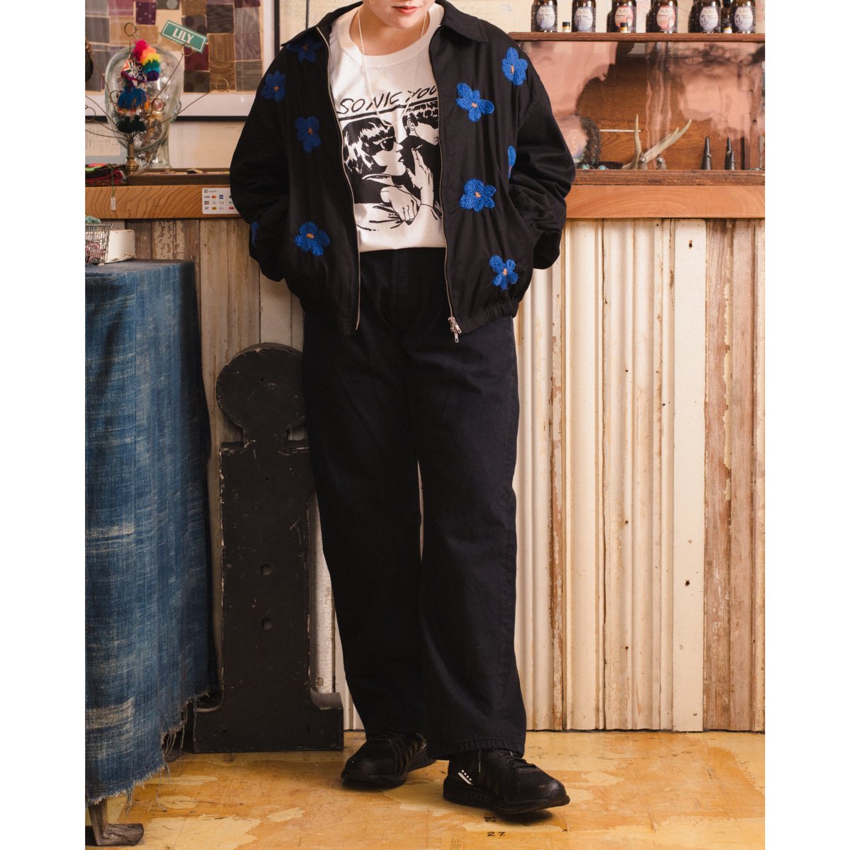 【gypsohila 】Embroidery Blouson 刺繍ブルゾン GPS-617 Embroidery Blouson | gypsohila